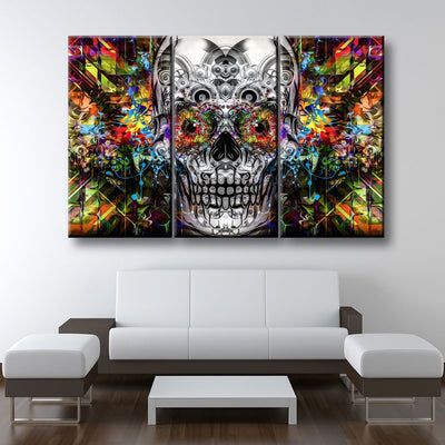 Psychedelic Skull - Amazing Canvas Prints