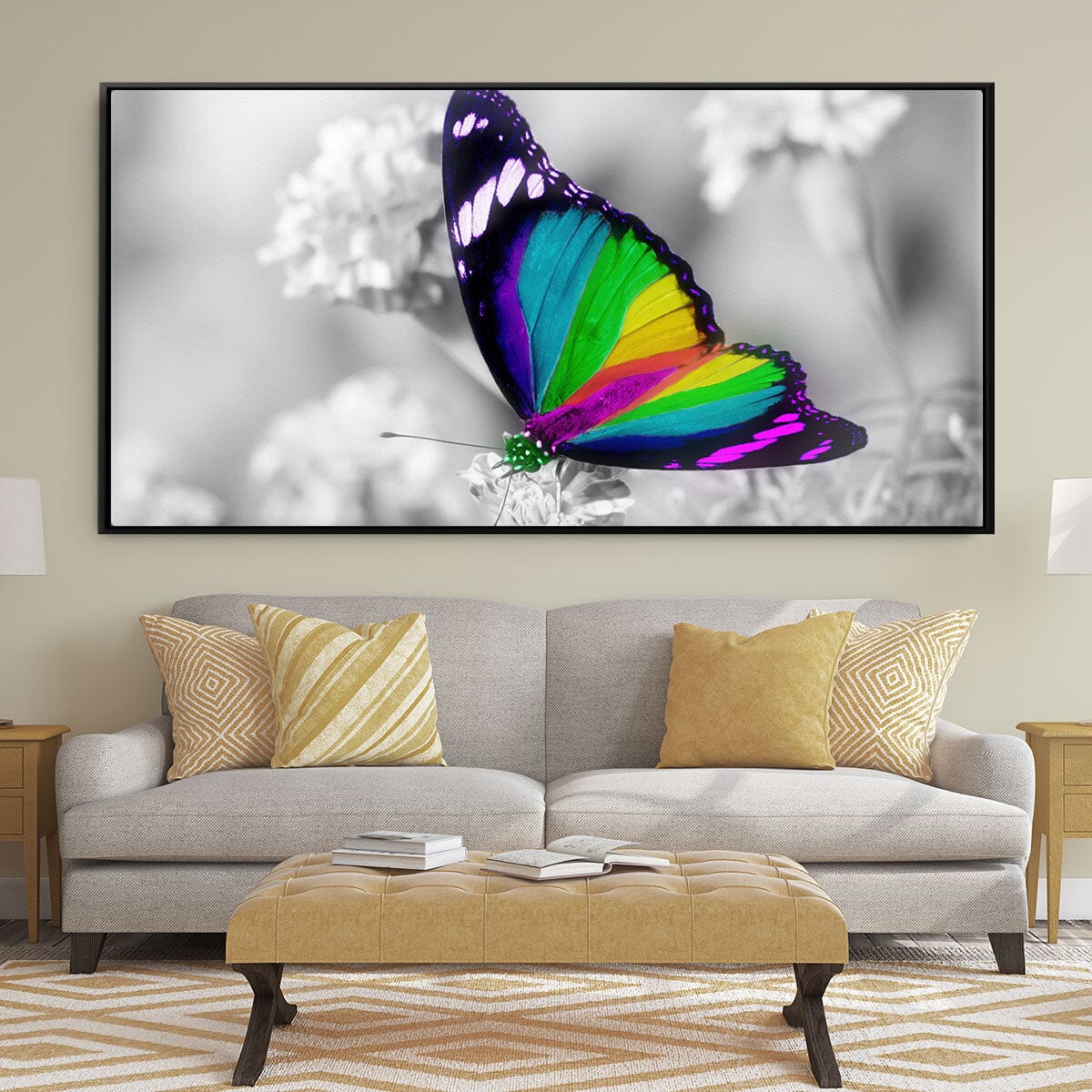 Rainbow Butterfly - Amazing Canvas Prints