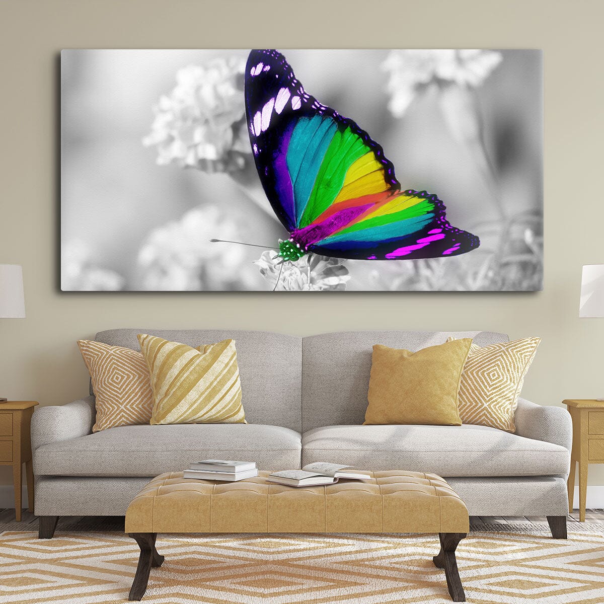 Rainbow Butterfly - Amazing Canvas Prints