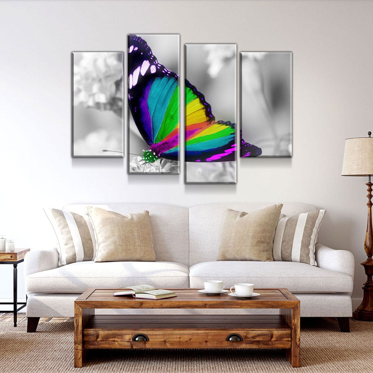 Rainbow Butterfly - Amazing Canvas Prints