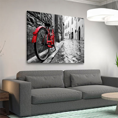 Red Bicycle - Amazing Canvas Prints