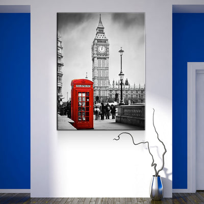 Red Telephone Booth - Amazing Canvas Prints