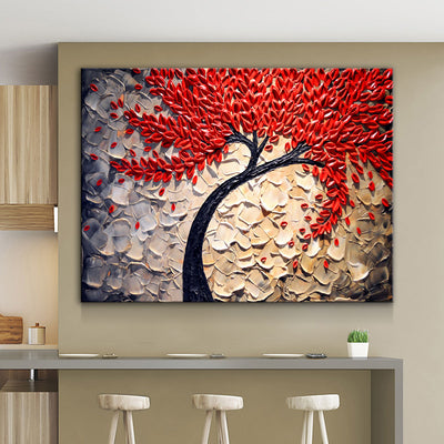Red Tree Painting - Amazing Canvas Prints