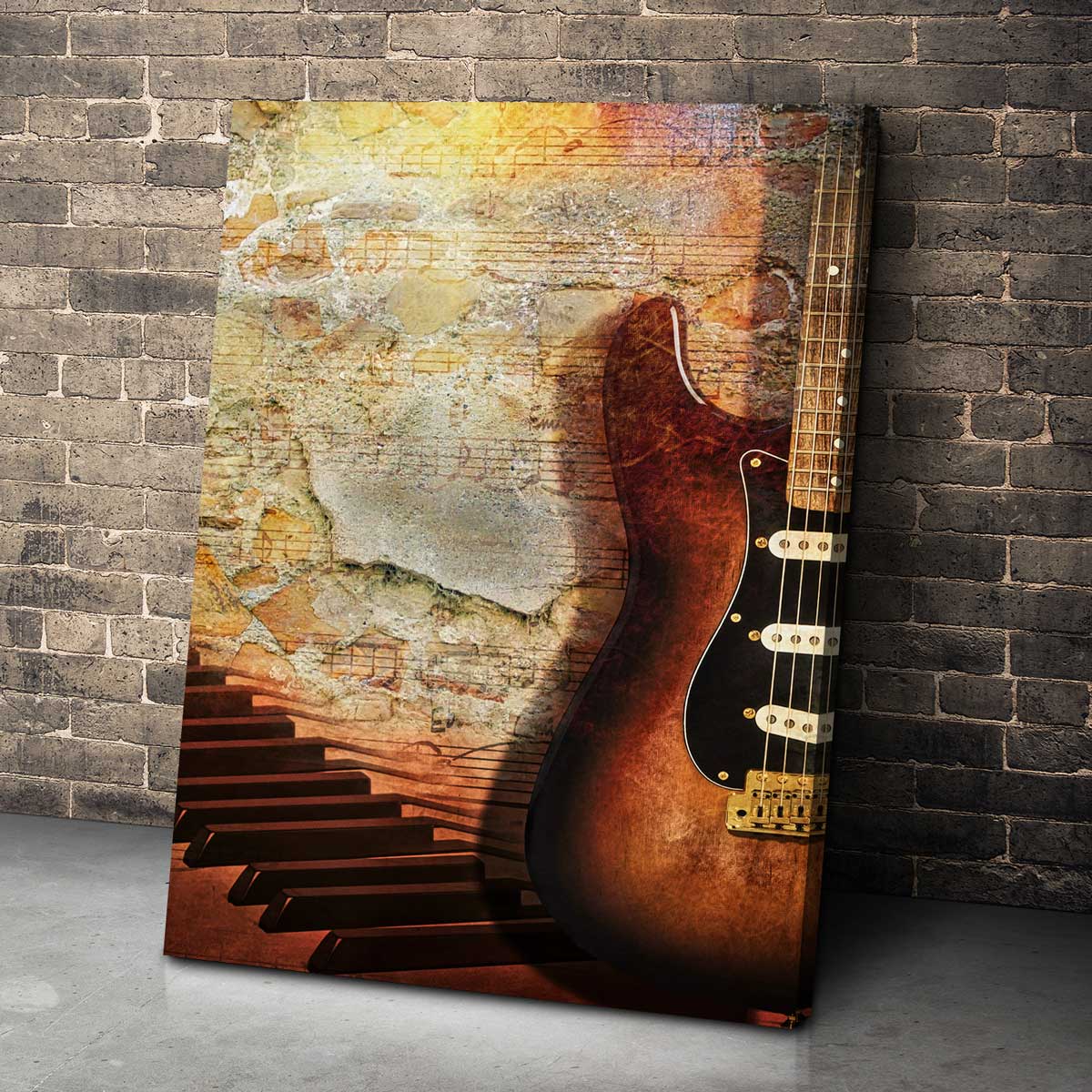 Rustic Guitar Premium Canvas - Amazing Canvas Prints