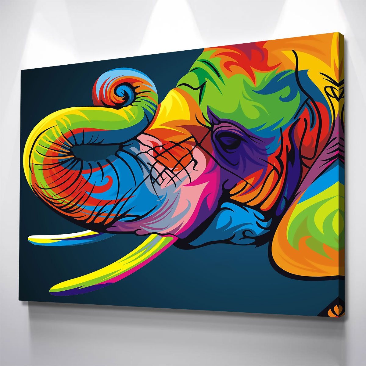 Abstract Elephant - Amazing Canvas Prints