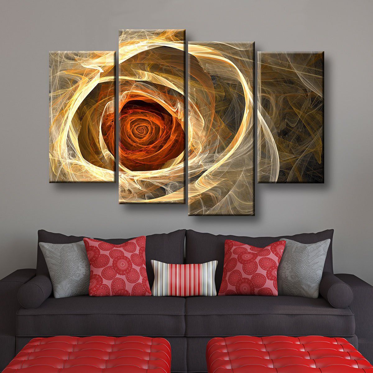 Abstract Rose - Amazing Canvas Prints