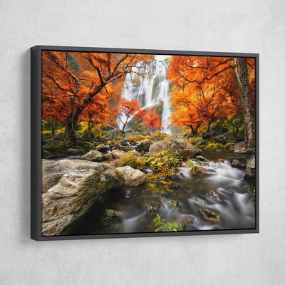 Autumn Waterfalls - Amazing Canvas Prints