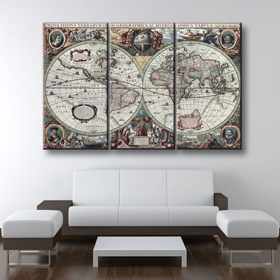 Ancient World Map - Amazing Canvas Prints
