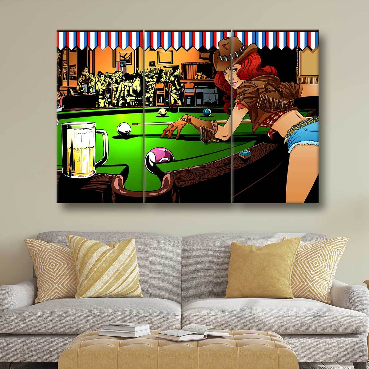 Billiards Bar - Amazing Canvas Prints
