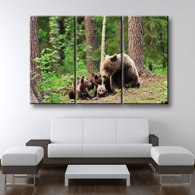 Bear Family - Amazing Canvas Prints