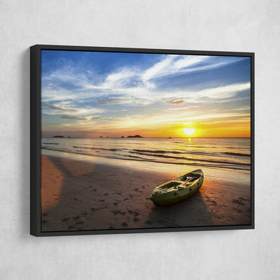 Beached Kayak - Amazing Canvas Prints