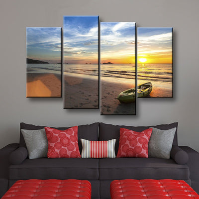 Beached Kayak - Amazing Canvas Prints