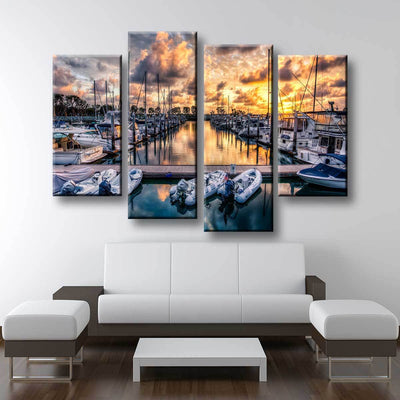 Boat Marina - Amazing Canvas Prints