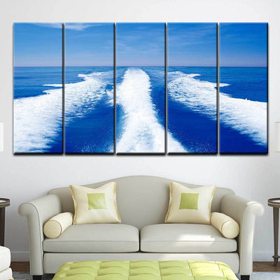Boat Wake - Amazing Canvas Prints