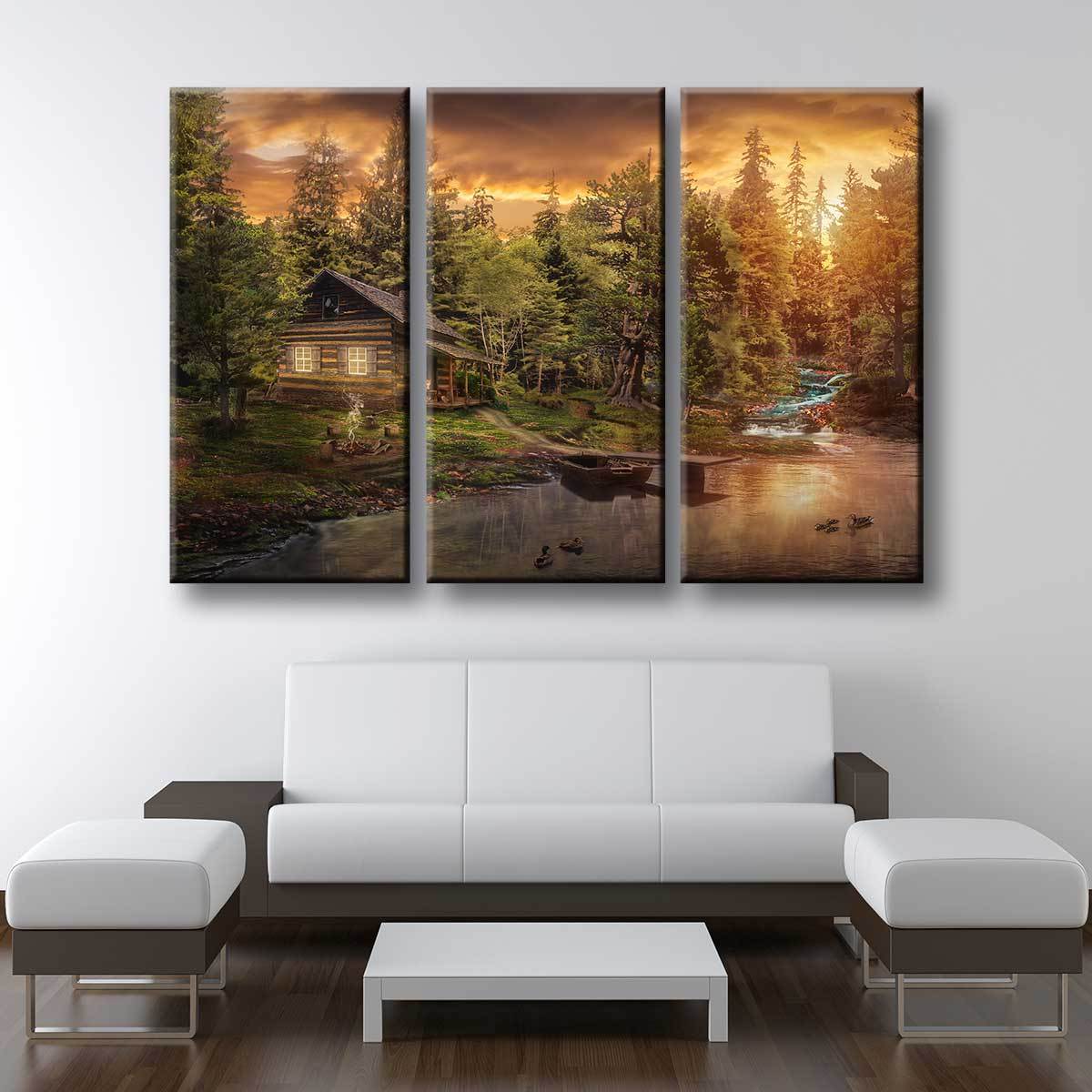 Cabin In The Woods - Amazing Canvas Prints