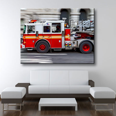Fire Truck - Amazing Canvas Prints