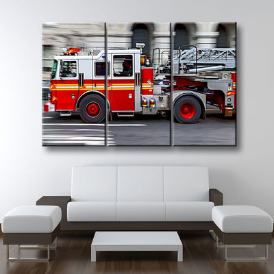 Fire Truck - Amazing Canvas Prints