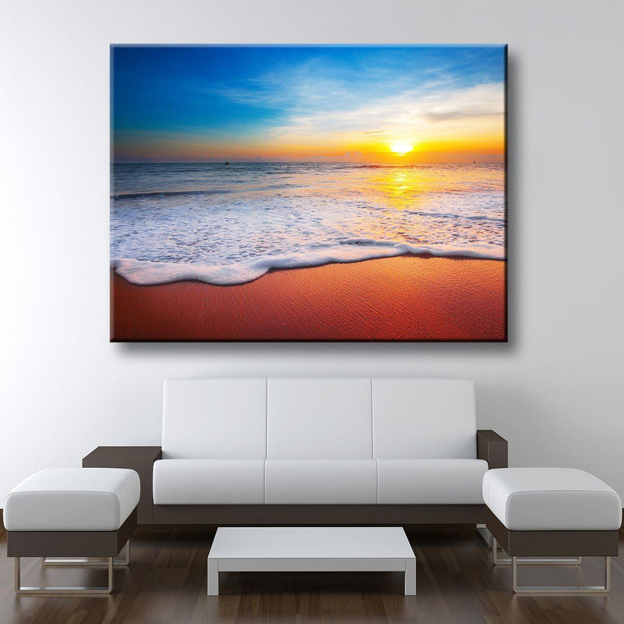 Golden Beach Sunset - Amazing Canvas Prints