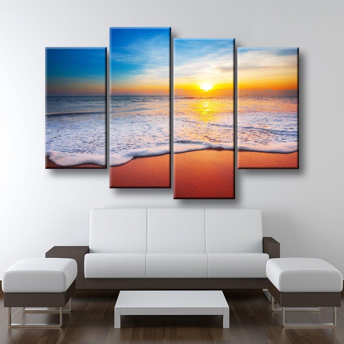 Golden Beach Sunset - Amazing Canvas Prints