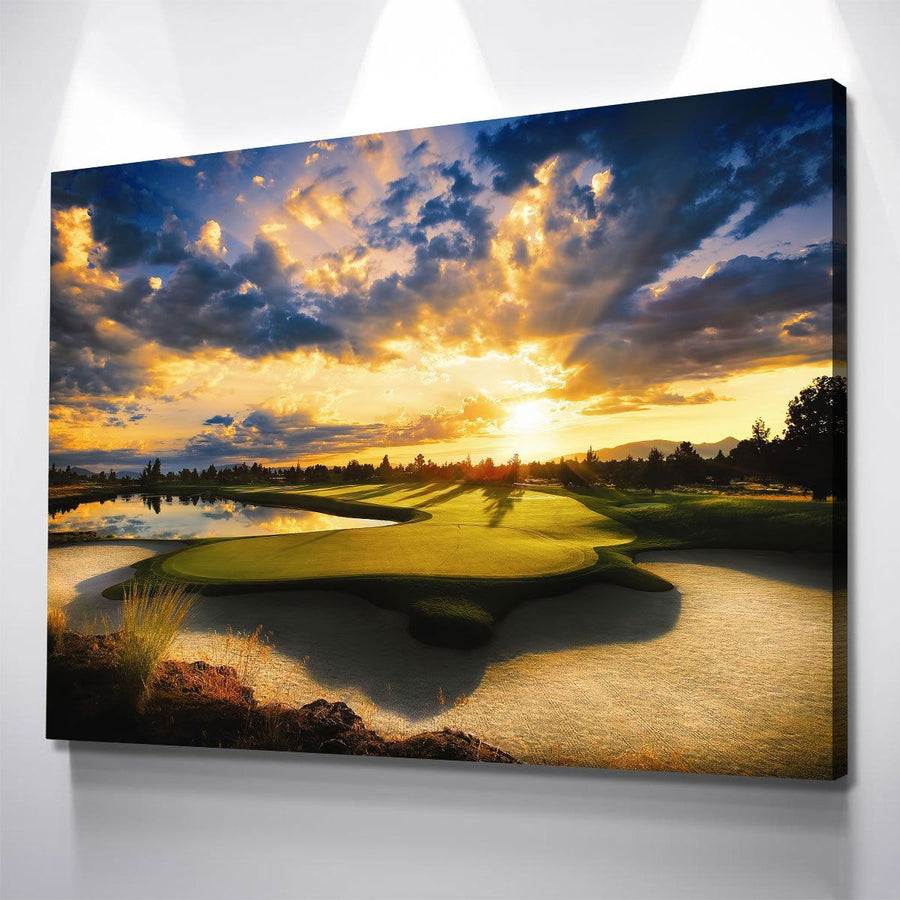 Golf Course Sunrise - Amazing Canvas Prints