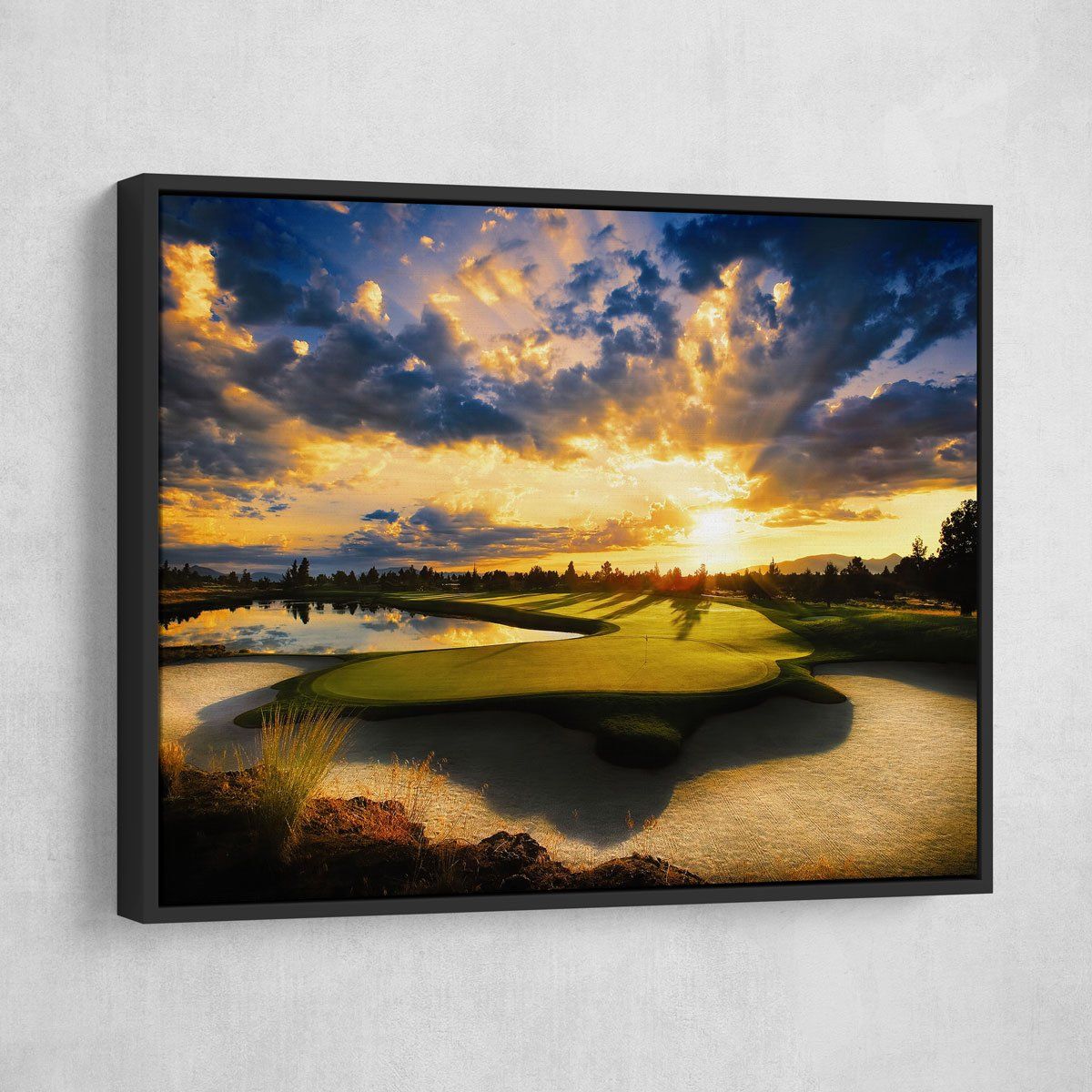 Golf Course Sunrise - Amazing Canvas Prints