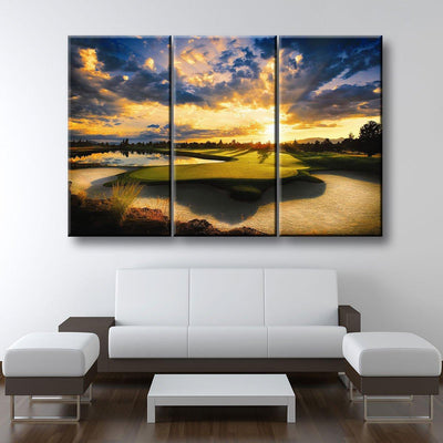 Golf Course Sunrise - Amazing Canvas Prints