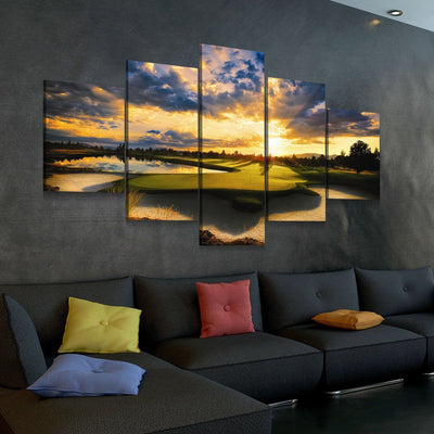Golf Course Sunrise - Amazing Canvas Prints