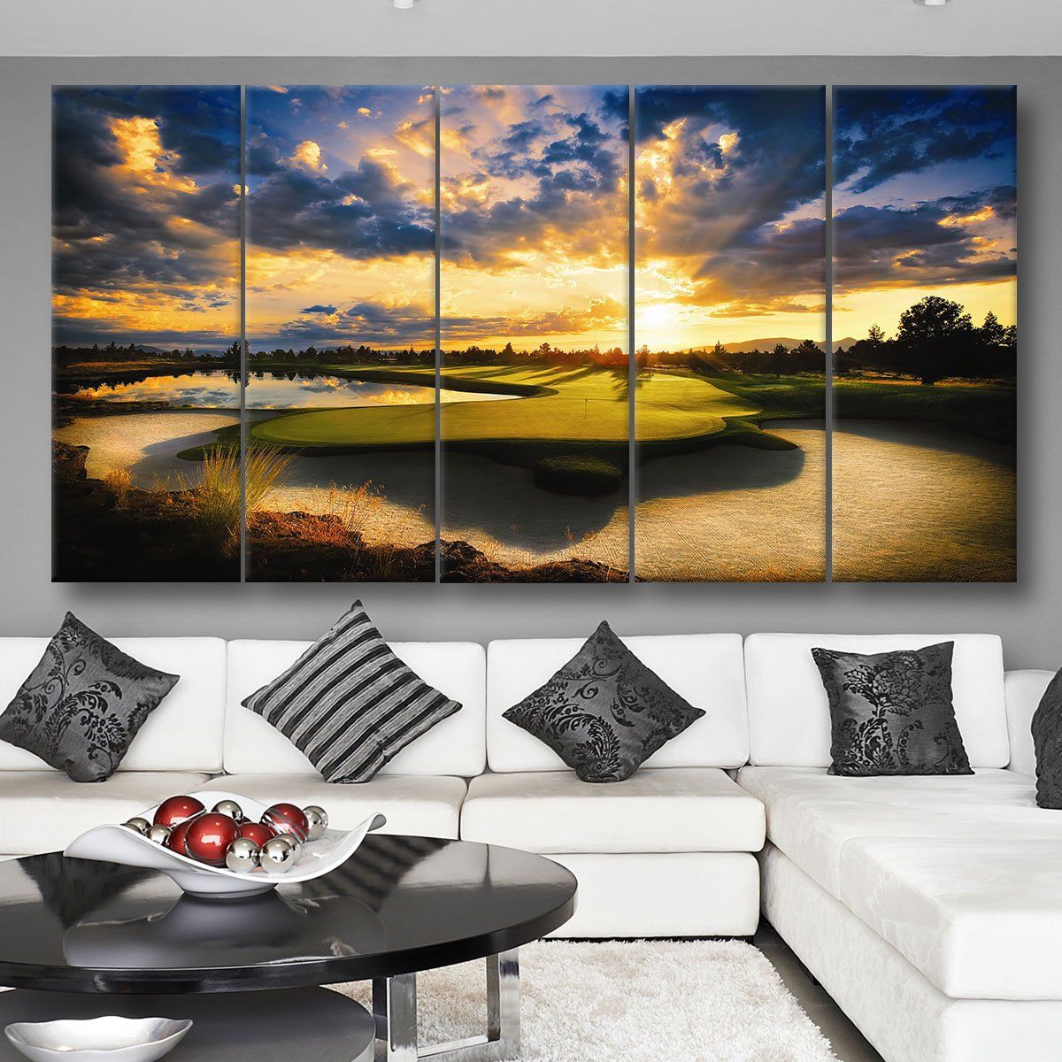 Golf Course Sunrise - Amazing Canvas Prints