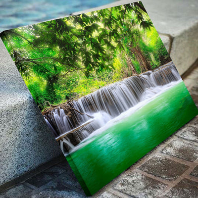 Green Tropical Waterfall - Amazing Canvas Prints