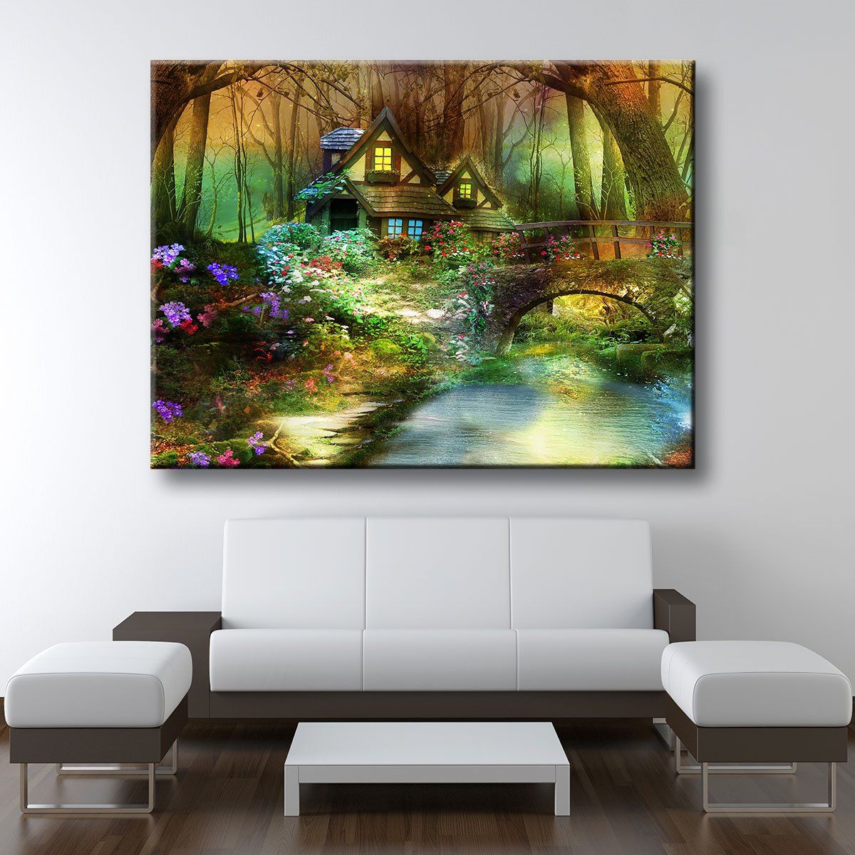 House In The Woods - Amazing Canvas Prints