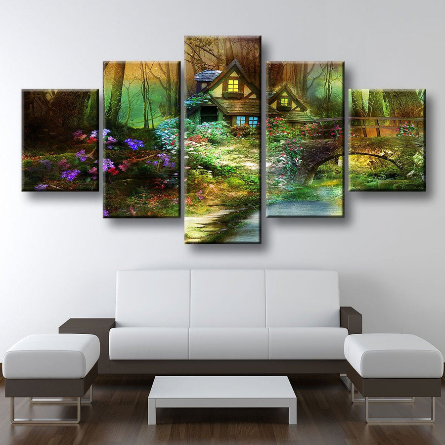 House In The Woods - Amazing Canvas Prints