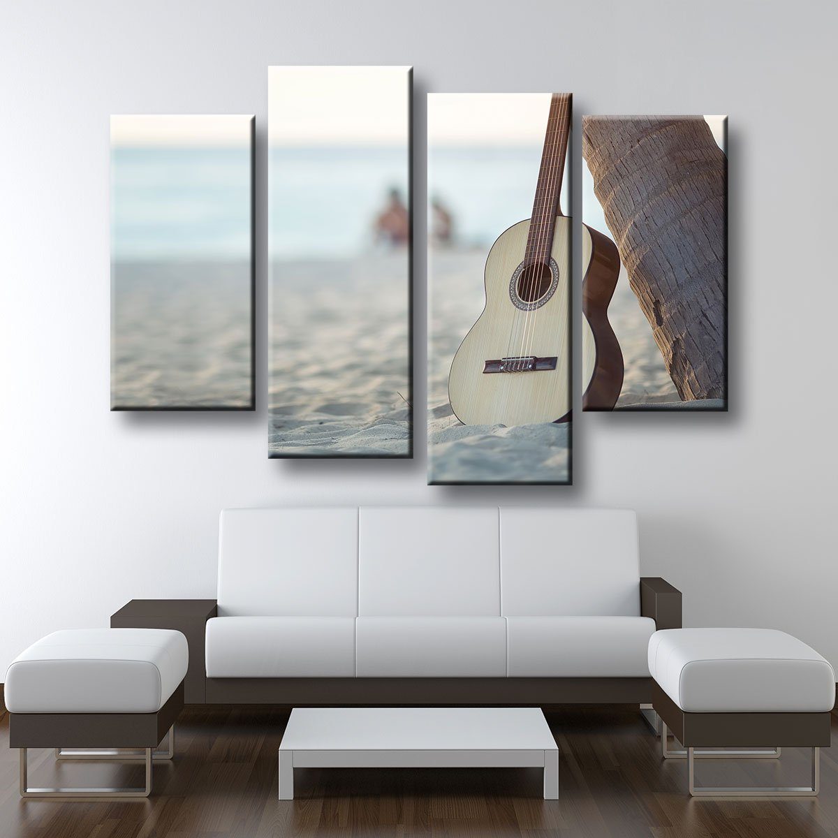 Lonely Acoustic Guitar - Amazing Canvas Prints