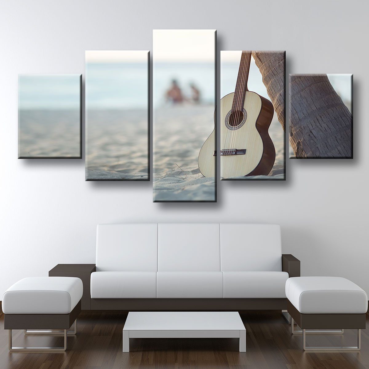 Lonely Acoustic Guitar - Amazing Canvas Prints