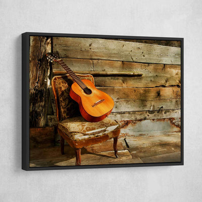 Lonely Guitar - Amazing Canvas Prints