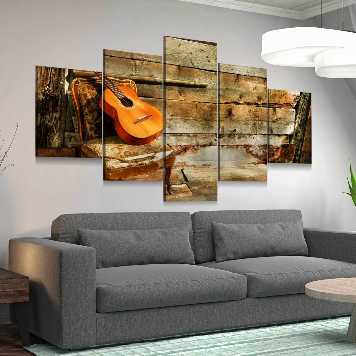 Lonely Guitar - Amazing Canvas Prints