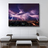 Lightning Over City - Amazing Canvas Prints
