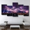 Lightning Over City - Amazing Canvas Prints
