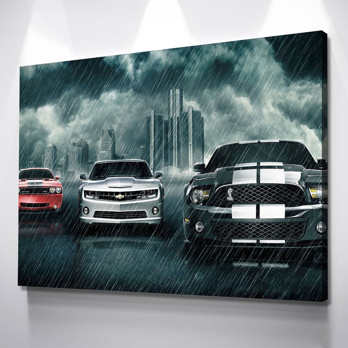 Muscle Car Rivalry - Amazing Canvas Prints