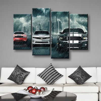 Muscle Car Rivalry - Amazing Canvas Prints