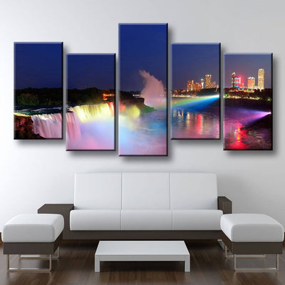 Niagara Falls Lights - Amazing Canvas Prints