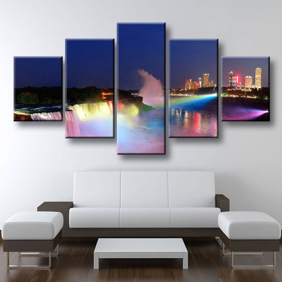 Niagara Falls Lights - Amazing Canvas Prints