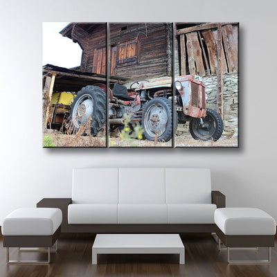 Old Abandoned Tractor - Amazing Canvas Prints