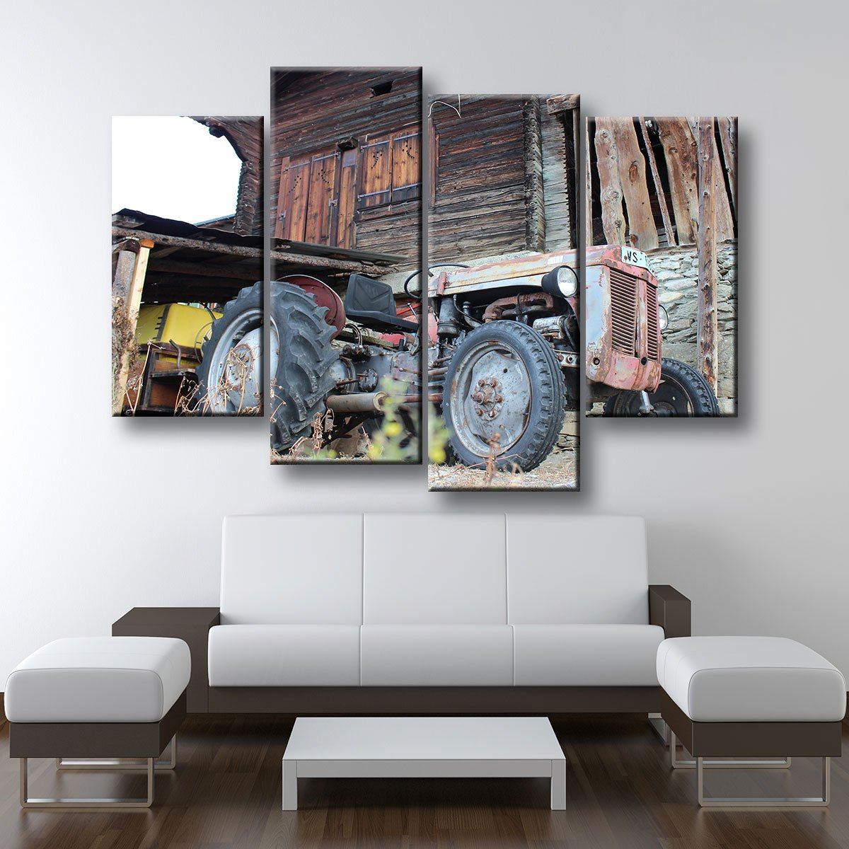 Old Abandoned Tractor - Amazing Canvas Prints