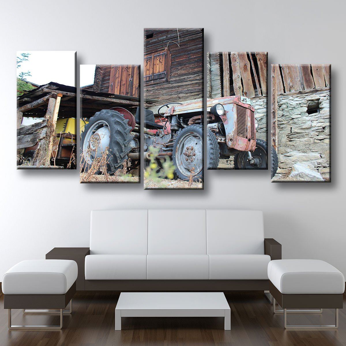 Old Abandoned Tractor - Amazing Canvas Prints