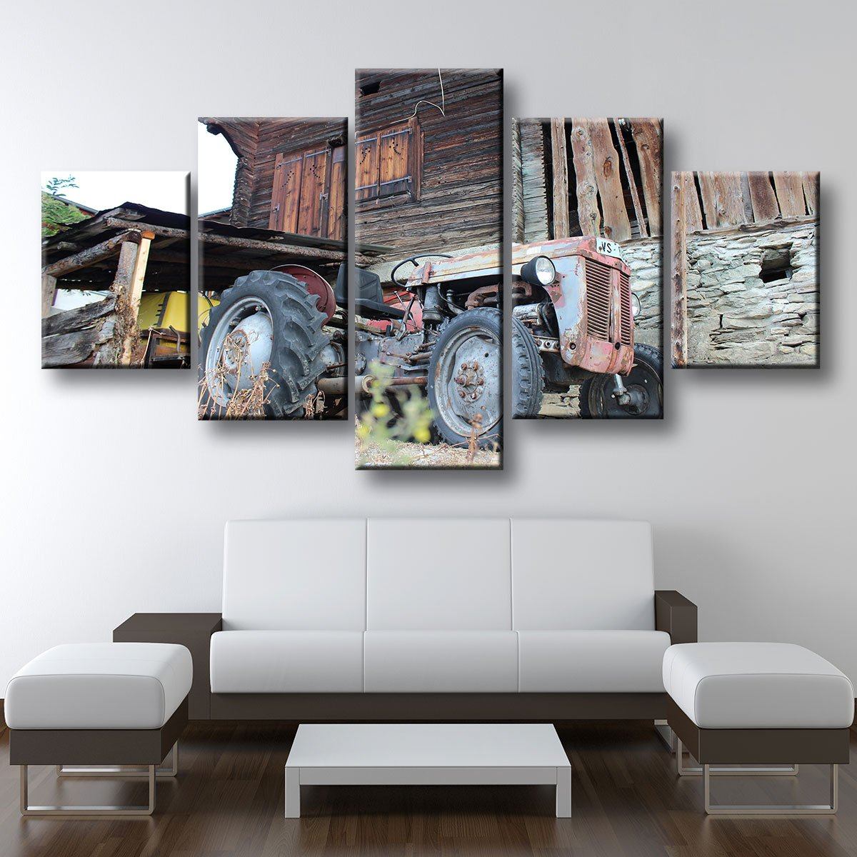 Old Abandoned Tractor - Amazing Canvas Prints