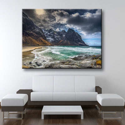 Ocean Side Lofoten Norway - Amazing Canvas Prints