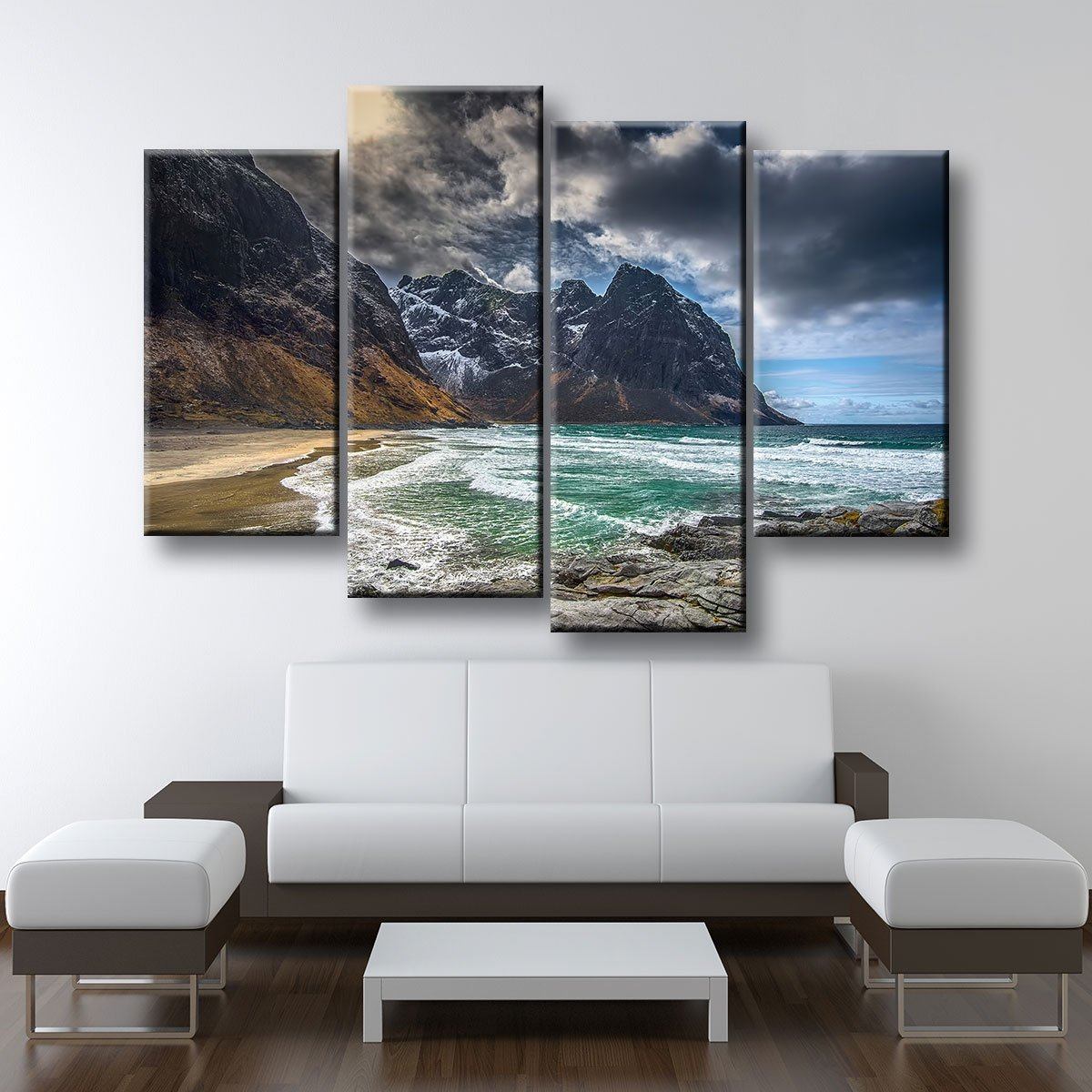 Ocean Side Lofoten Norway - Amazing Canvas Prints