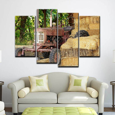 Old Rusty Tractor - Amazing Canvas Prints