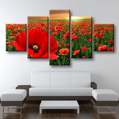 Poppy Fields - Amazing Canvas Prints