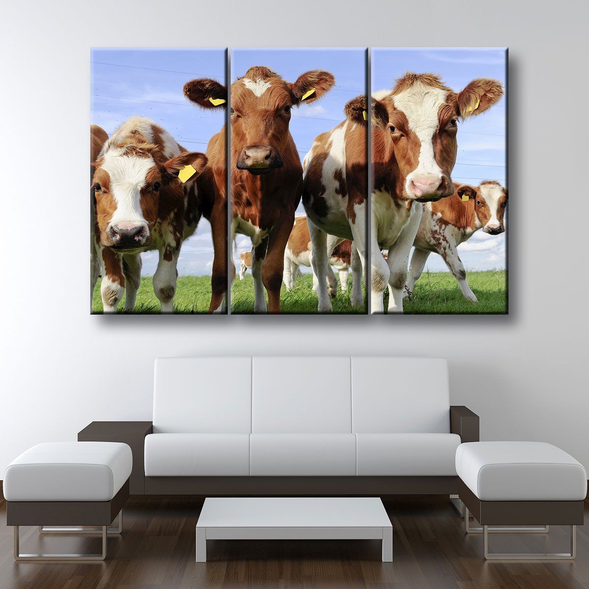 Red Holstein Cattle - Amazing Canvas Prints